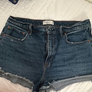 Abercrombie & Fitch Blue Denim Cutoff Shorts
